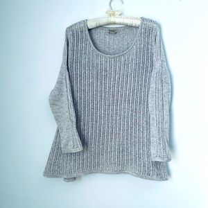 Lucky Brand gray knit sweater. Size large.